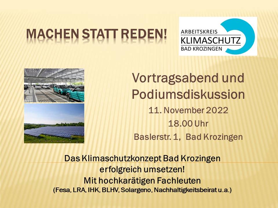 Mehr über den Artikel erfahren Wege zur Klimaneutralität von Bad Krozingen