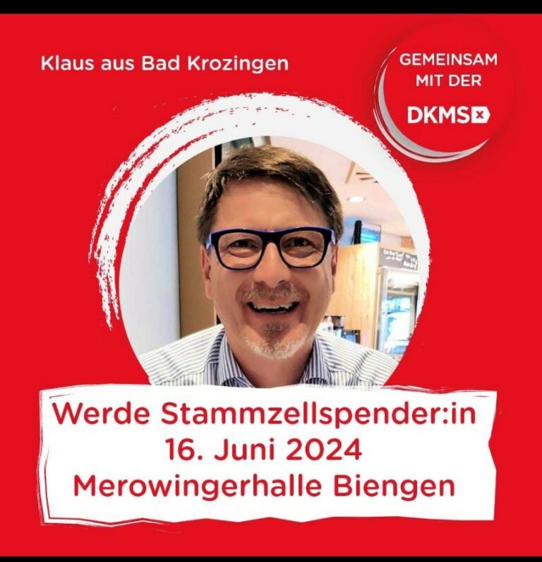 Mehr über den Artikel erfahren Gemeinsam mit vielen und dem DKMS – Werde Stammzellenspender:in